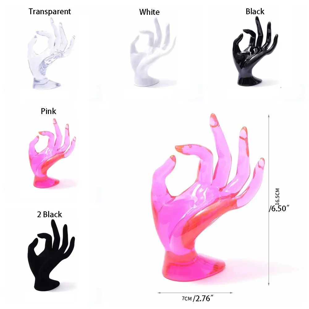 Easy to clean Plastic Jewelry Display Stand OK Hand Simulation Ring Display Ornaments Model Art OK Hand Model Props Desktop