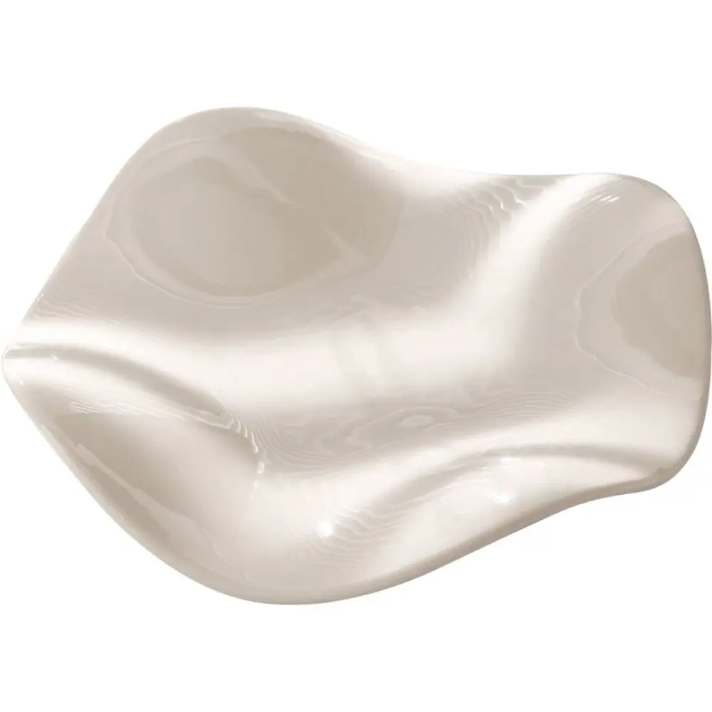Home Decoration Ceramic Jewelry Display Tray Irregular Ins Style Storage Plate Crafts Flower Shaped Decorative Plate Kitchen