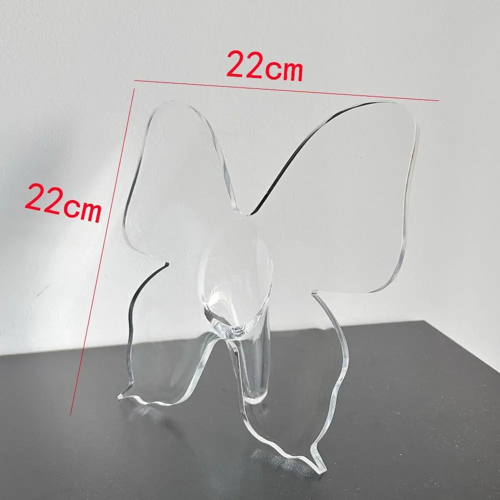 Fragrance Stick Acrylic Butterfly Acrylic Vase Transparent Clear Hydroponic Flower Vase INS Style Desktop Ornament Banquet