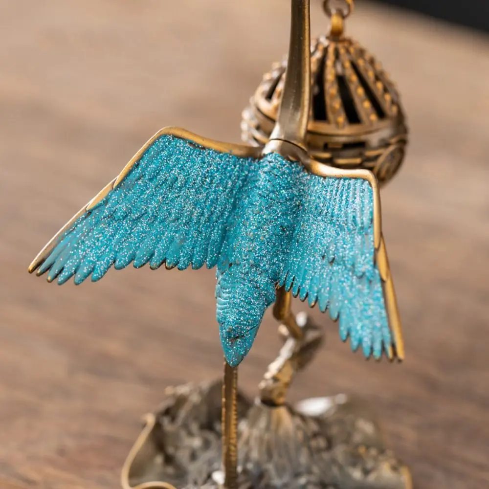 Zinc Alloy Backflow Incense Holder Elegant Portable Small Incense Burner Auspicious Cloud Pattern Delicate High-foot Stove Home