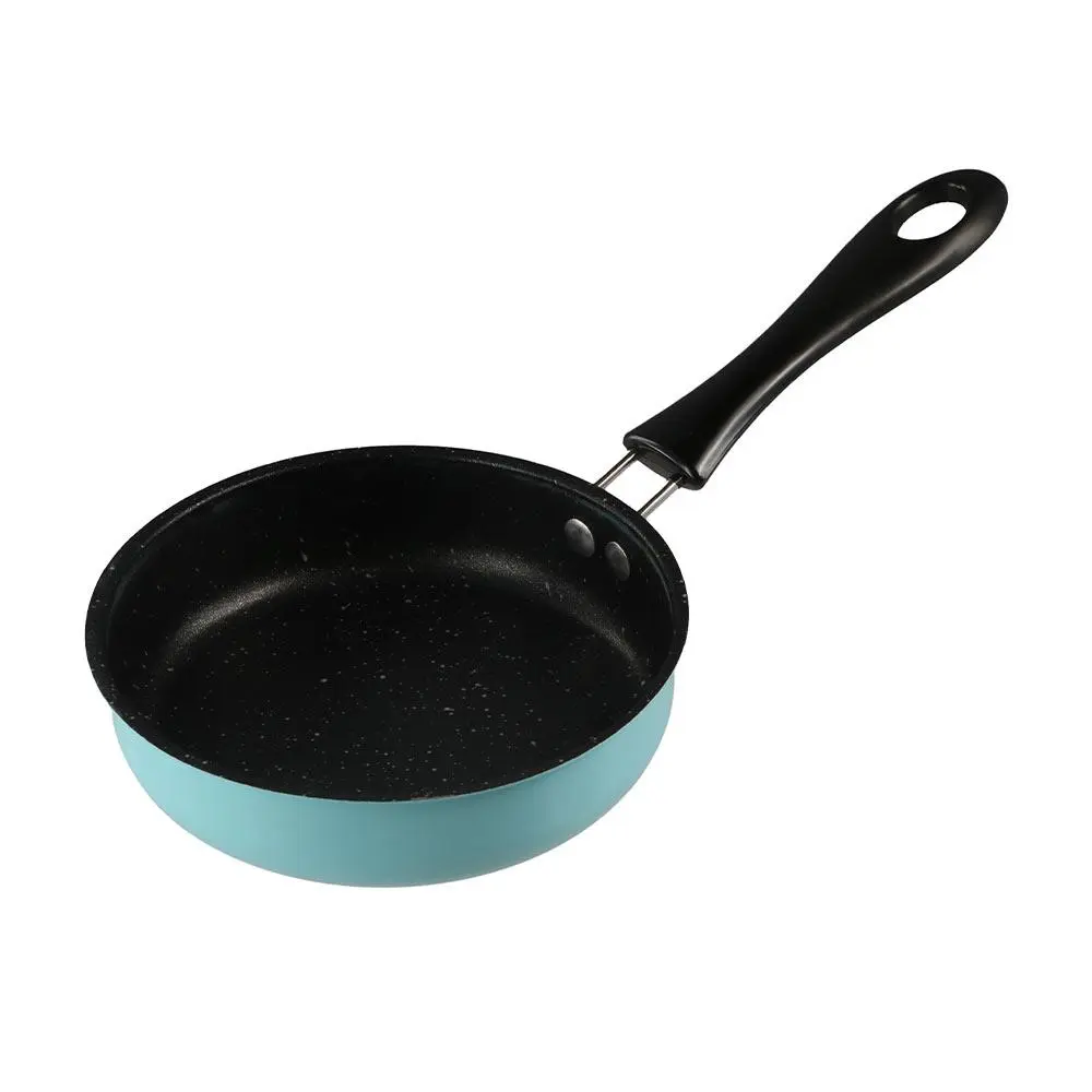 Cookware 12cm Mini Non-stick Pan Long Handle with Anti-stick Coating Fry Egg Pan Lightweight Professional Omelette Pot Pancake