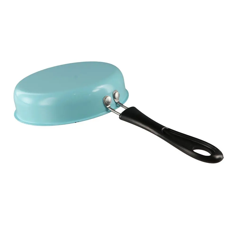 Cookware 12cm Mini Non-stick Pan Long Handle with Anti-stick Coating Fry Egg Pan Lightweight Professional Omelette Pot Pancake