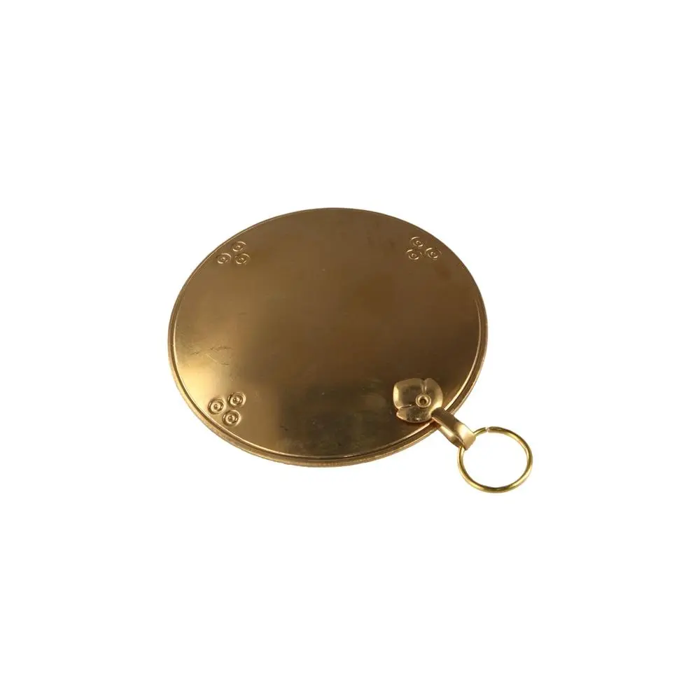 Auspicious Brass Bagua Hanging Mirror Bumpy Surface Pure Copper Convex Mirror Pendant Dual-use Mirror Gossip Mirror Ornament
