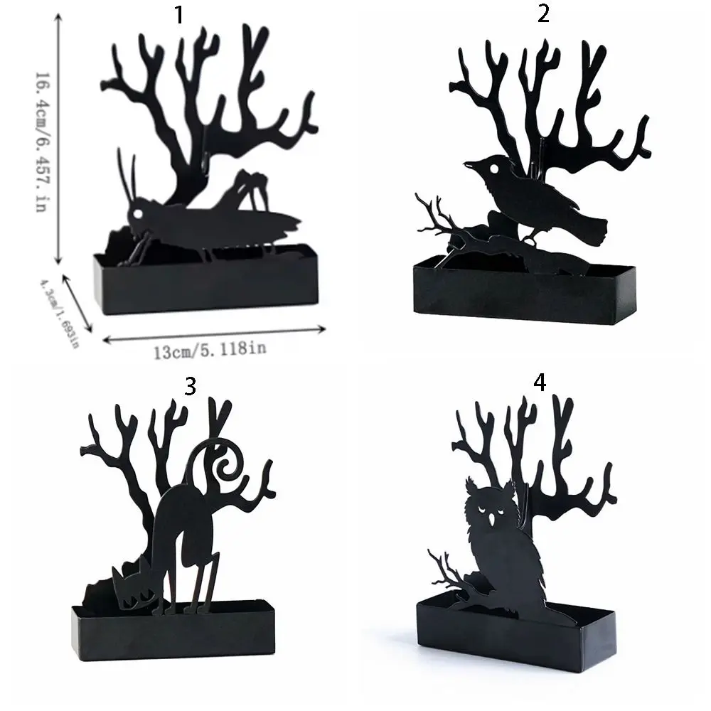 Unique Reusable Animal Incense Stand With Tray Iron Art Vertical Mosquito Coil Holder Easy to Clean Mosquito Coil Box Home Decor