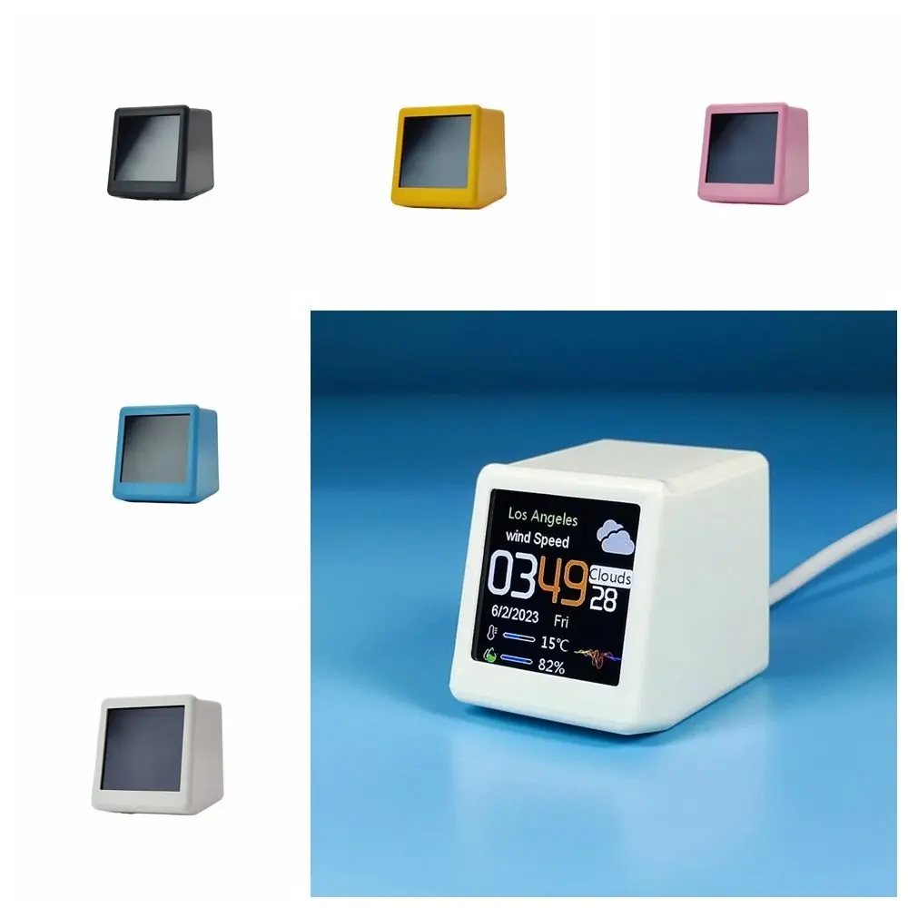 Electronic Thermometer Smart Weather Clock English Version LCD Digital WiFi Desk Clocks WiFi Simple Operation Sensor Outdoor