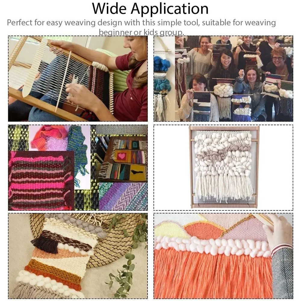 Easy Operate Traditional Household Craft For Children Kids Girl Comb Weaving Loom Handcraft Knitting Machine Knitted Toy