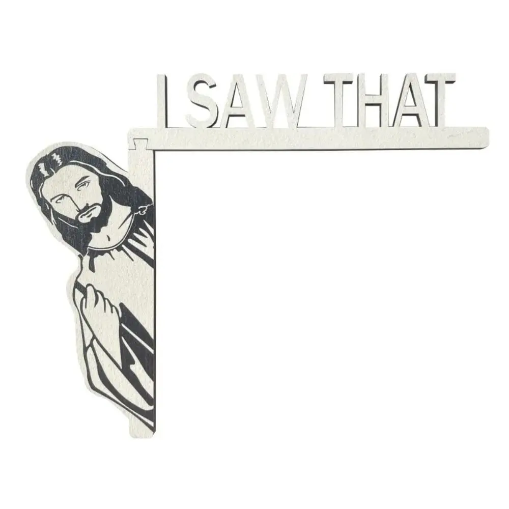 3 Pcs Funny Wooden Door Frame Decoration Letter Ornament Door Corner Decoration Over Wood Door Sign Scene Home Decoration Office