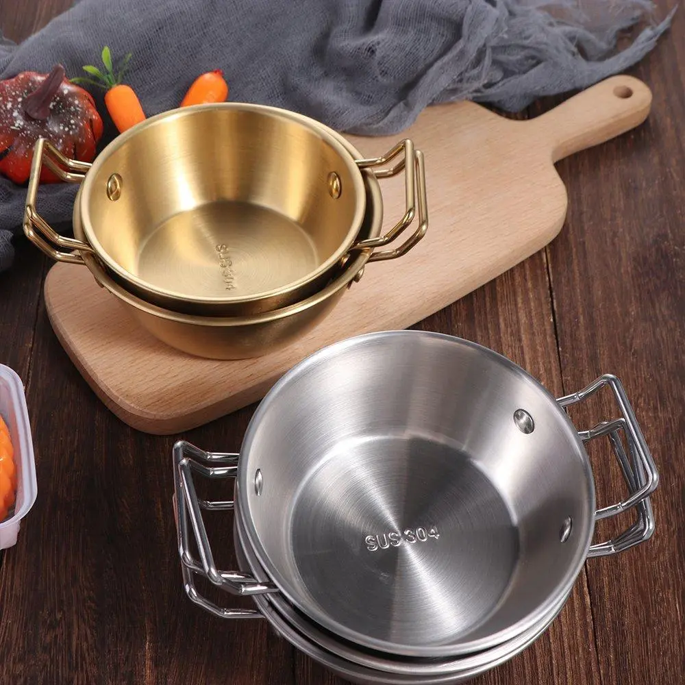 Korean 1PC Scald proof Kitchen Tableware Double Ear Snacks Plate Rice Wine Bowls Cuisine Bowl Food Container