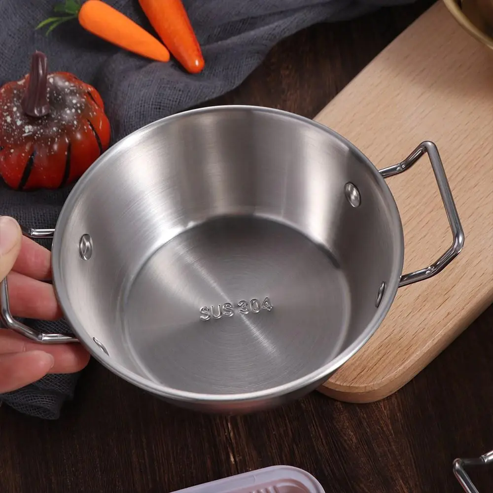 Korean 1PC Scald proof Kitchen Tableware Double Ear Snacks Plate Rice Wine Bowls Cuisine Bowl Food Container