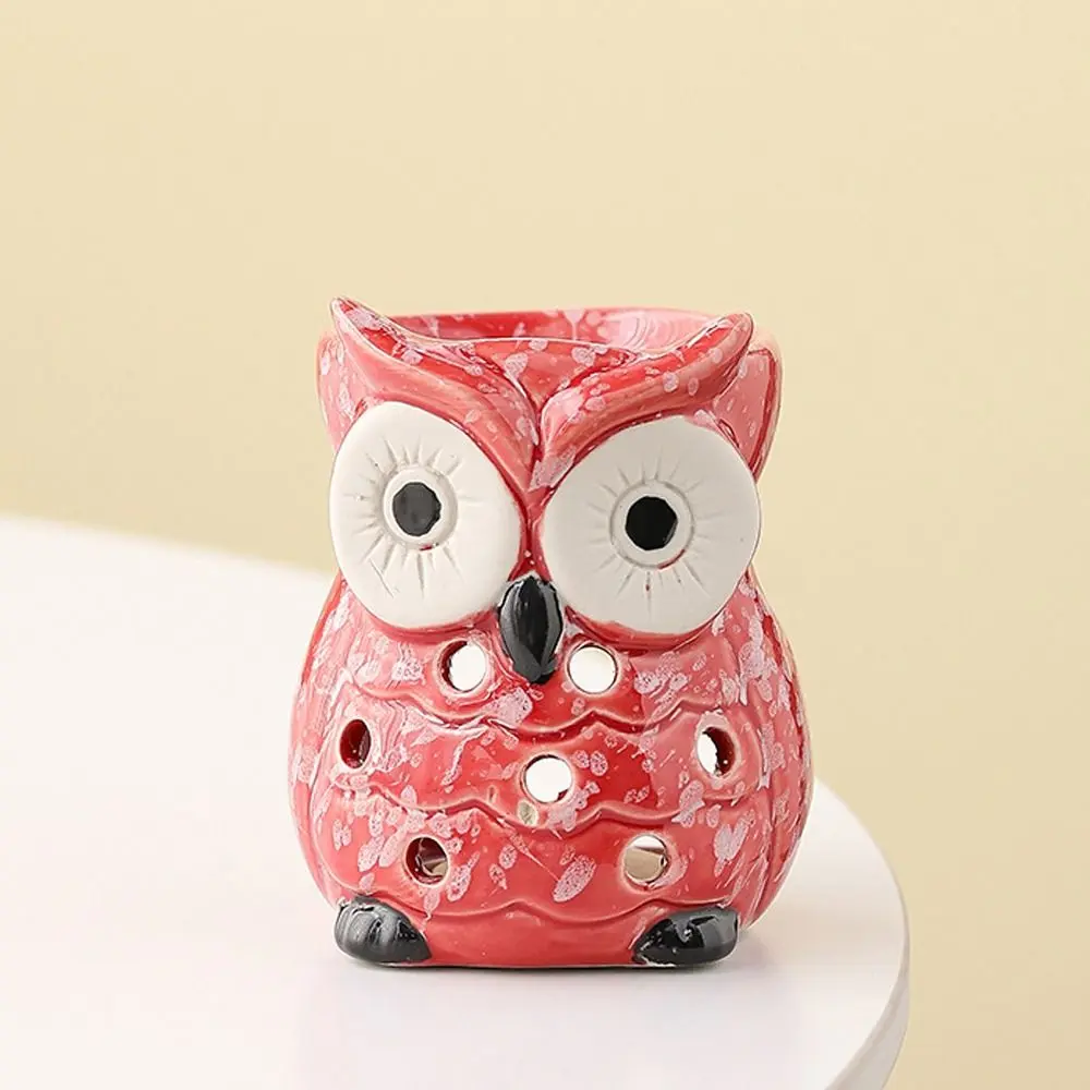 Ceramic Owl Aromatherapy Stove Relaxing Heat Resistant Incense Candle Stove Eco-Friendly Handmade Incense Container Beauty Salon