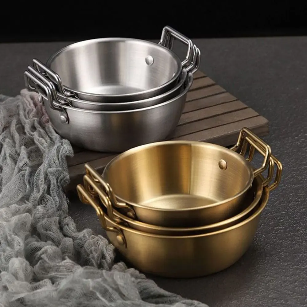 Korean 1PC Scald proof Kitchen Tableware Double Ear Snacks Plate Rice Wine Bowls Cuisine Bowl Food Container