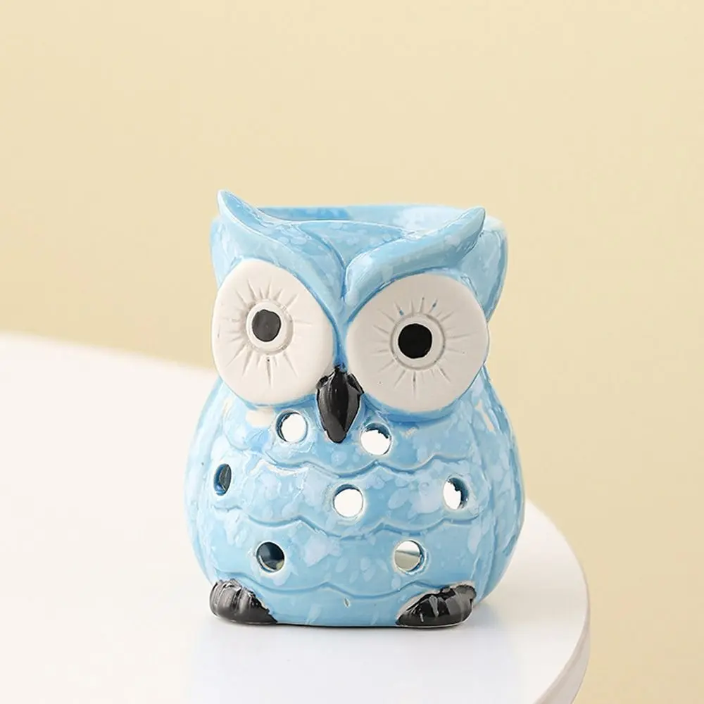 Ceramic Owl Aromatherapy Stove Relaxing Heat Resistant Incense Candle Stove Eco-Friendly Handmade Incense Container Beauty Salon