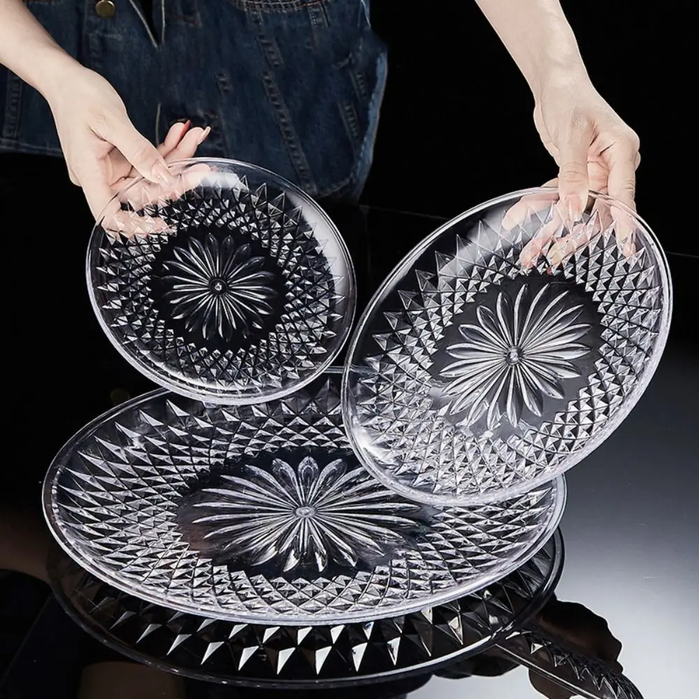 Save Space Decoration Crafts Afternoon Tea Display Food For Ktv Tray Stand Fruit Plate Dessert Plate Food Sampling Tray
