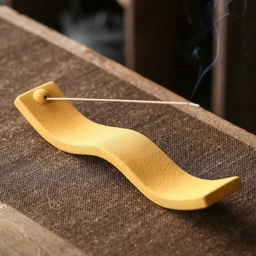 Creative Handicraft Wave Incense Sticks Holder Antique Ceramic line Incense Stove Stable Incense Holder Tea House