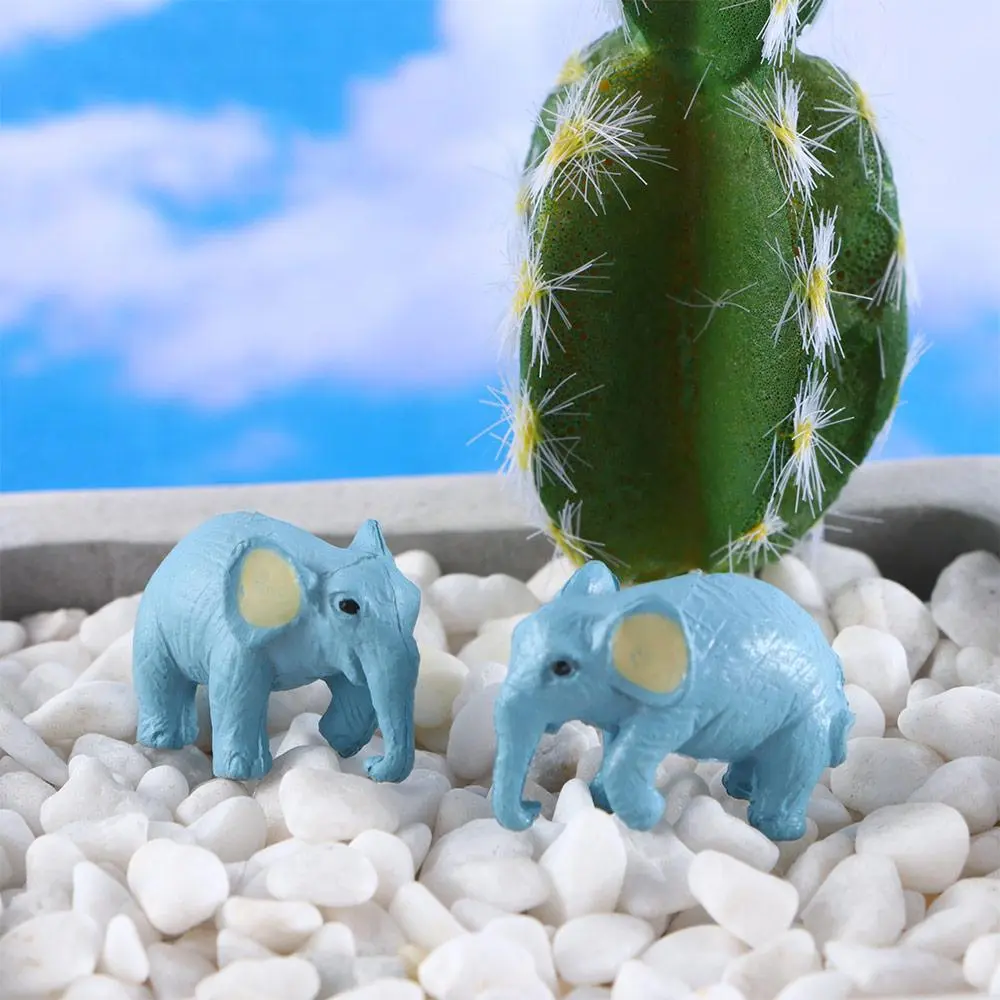 Cute Micro Landscape Terrarium Ornaments Animal Fairy Garden Figurines Elephant  Miniature Doll House Decor