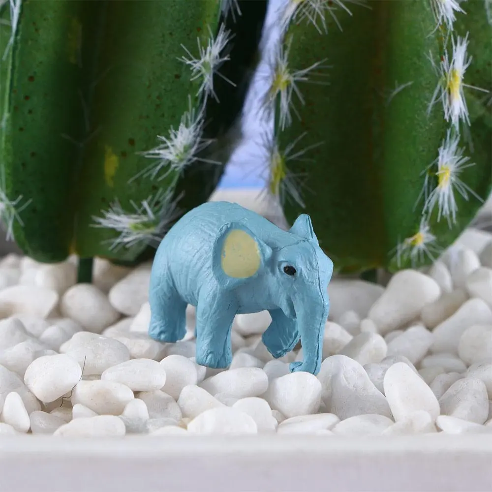 Cute Micro Landscape Terrarium Ornaments Animal Fairy Garden Figurines Elephant  Miniature Doll House Decor