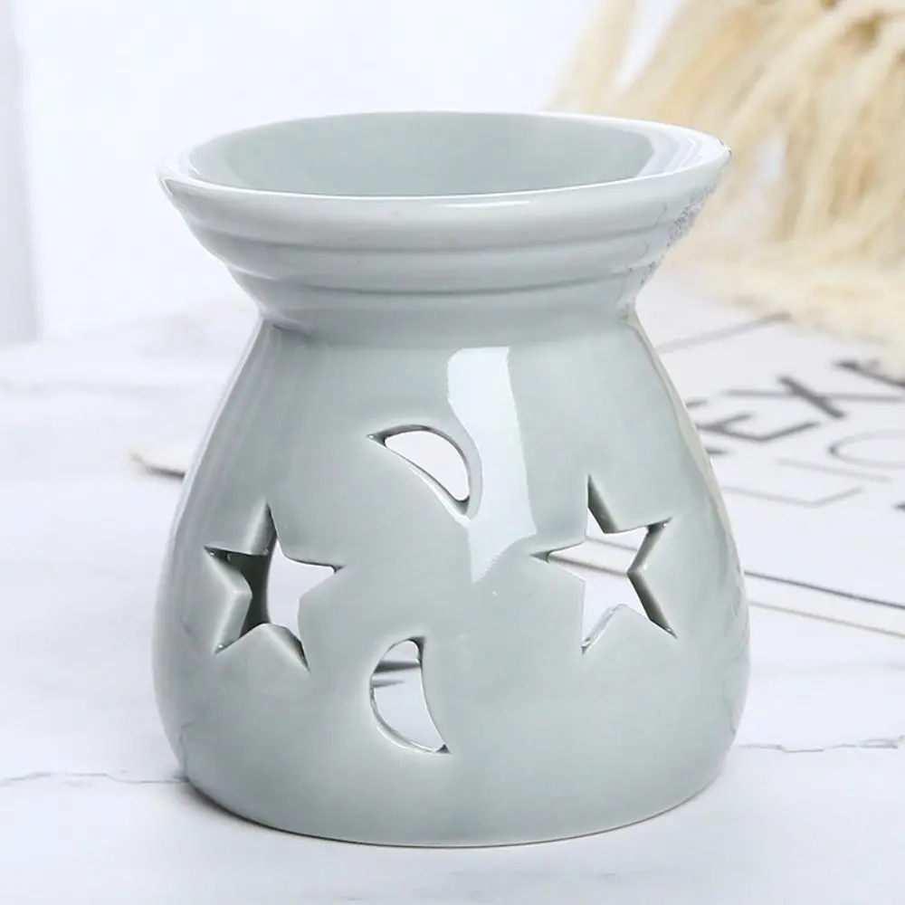 Small Star Moon Incense Burner Durable Colorful Candle Essential Oil Burner Romantic Creative Aroma Candle Holder Gift