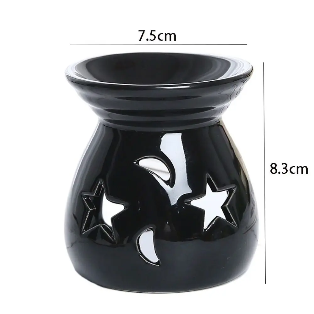 Small Star Moon Incense Burner Durable Colorful Candle Essential Oil Burner Romantic Creative Aroma Candle Holder Gift