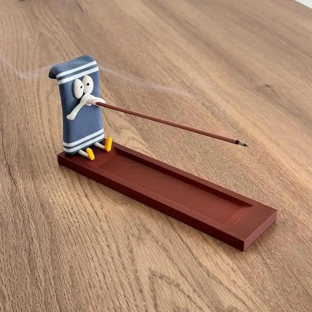 Modern Funny Incense Stick Holder Handcrafted Plastic Burner Ash Catcher Heat-resistant Candle Holder Aromatherapy
