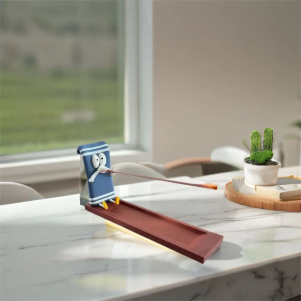 Modern Funny Incense Stick Holder Handcrafted Plastic Burner Ash Catcher Heat-resistant Candle Holder Aromatherapy