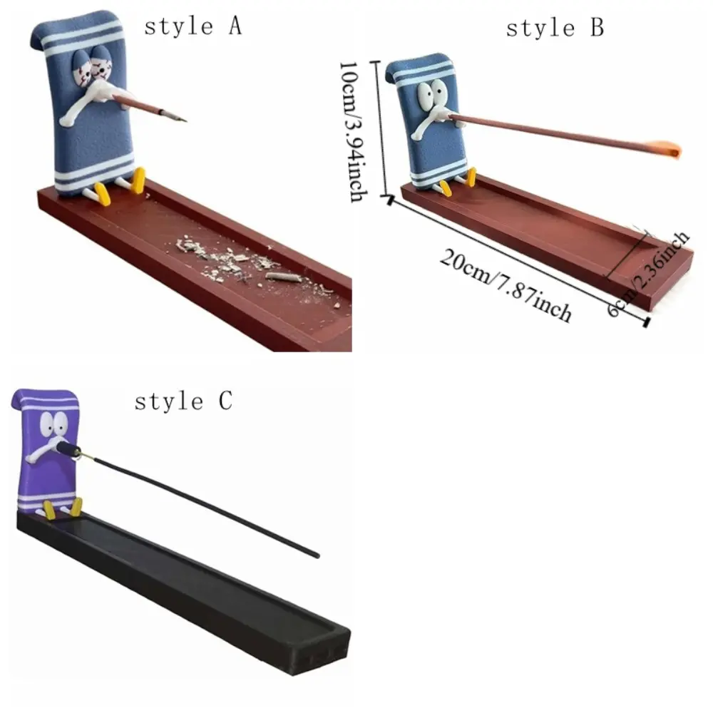 Modern Funny Incense Stick Holder Handcrafted Plastic Burner Ash Catcher Heat-resistant Candle Holder Aromatherapy