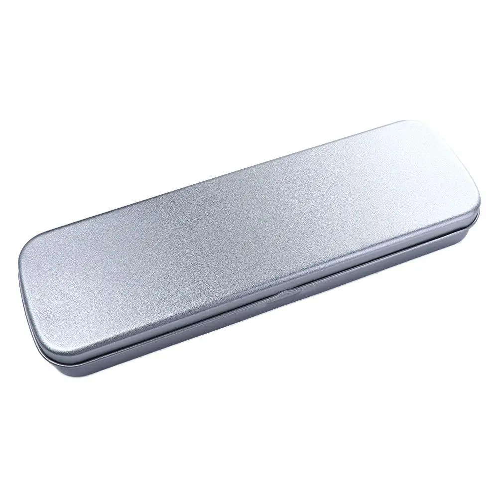 High Quality Simple Metal Pen Box Single Layer Student Pencil Box Stationery Box Pencil Case Pencil Storage Box