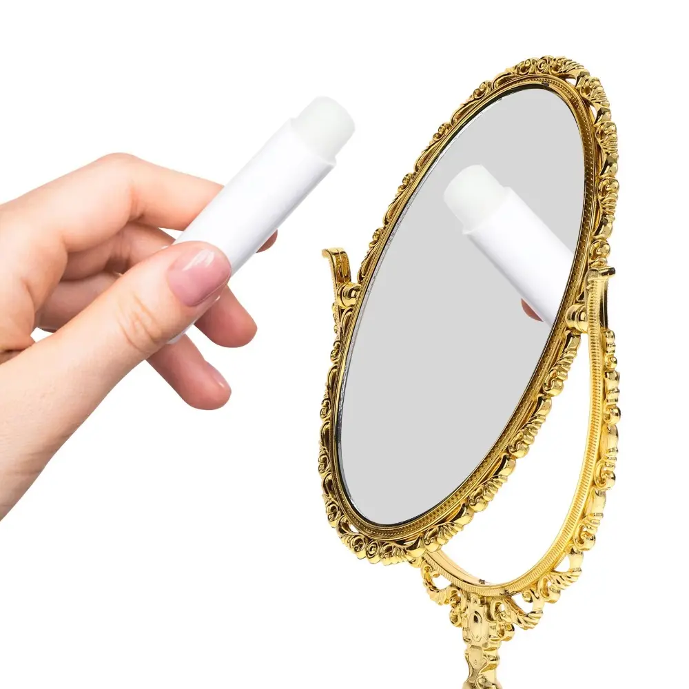Double-sided Rotation Makeup Mirror With Frame High Definition Desktop Makeup Mirror 360 Degree Rotation Vintage Cosmetic Mirror