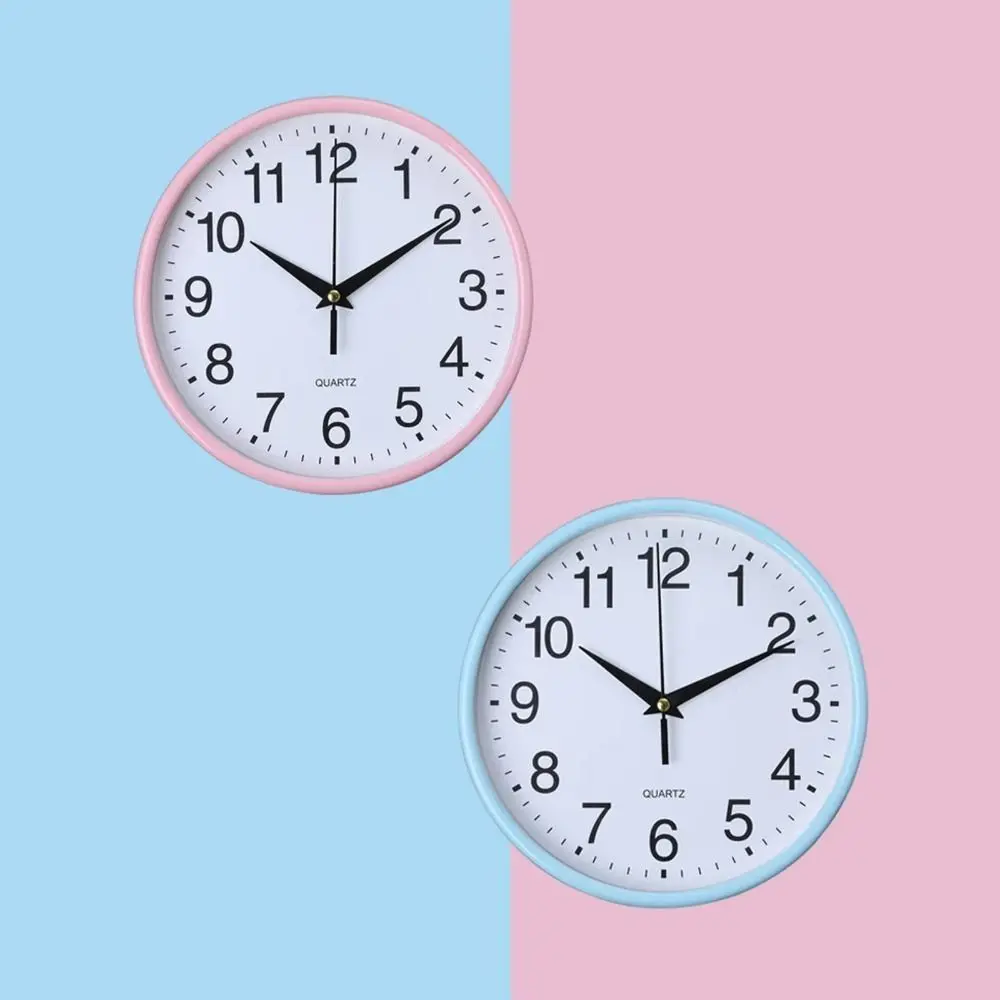 Battery Operated Hanging Clock Non-ticking Easy-to-read Modern Wall Mounted Clock Accurate Easy To Install Round Wall Clocks