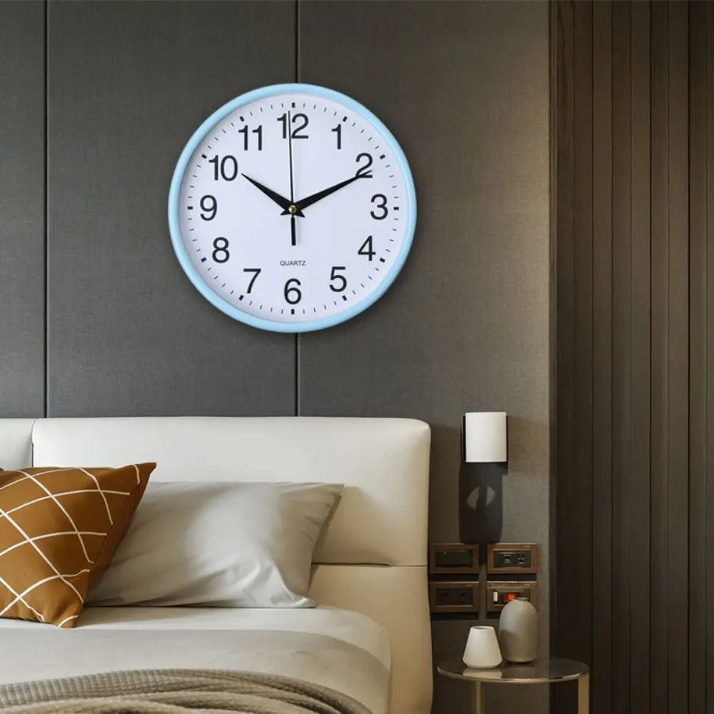 Battery Operated Hanging Clock Non-ticking Easy-to-read Modern Wall Mounted Clock Accurate Easy To Install Round Wall Clocks
