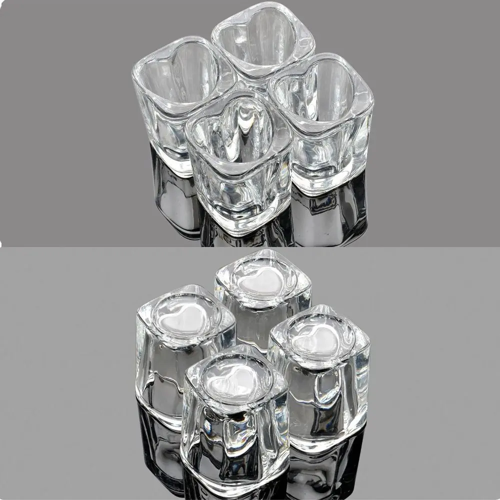 Shot Transparent Heart Love Shaped Cup Square Heart Shaped Square Thick Heart Shaped Shot Love Type Thick Bar Club Party Wedding