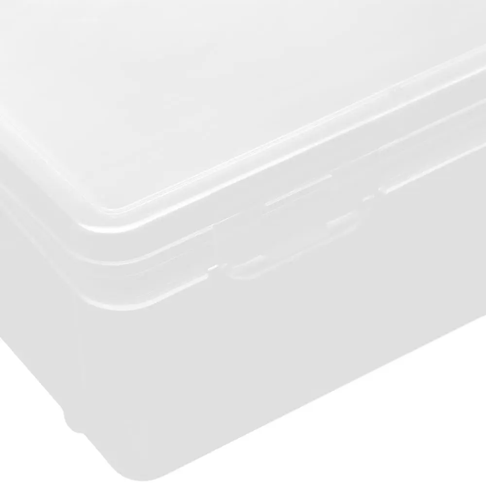 Korean Style With Buckled Pencil Box Transparent Waterproof Pen Pencil Case Dustproof Plastic Stationery Case Sundries