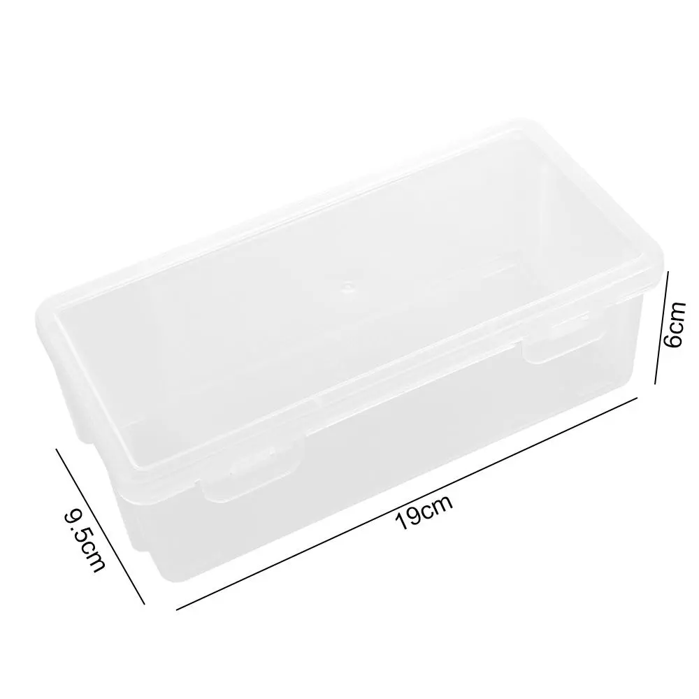 Korean Style With Buckled Pencil Box Transparent Waterproof Pen Pencil Case Dustproof Plastic Stationery Case Sundries