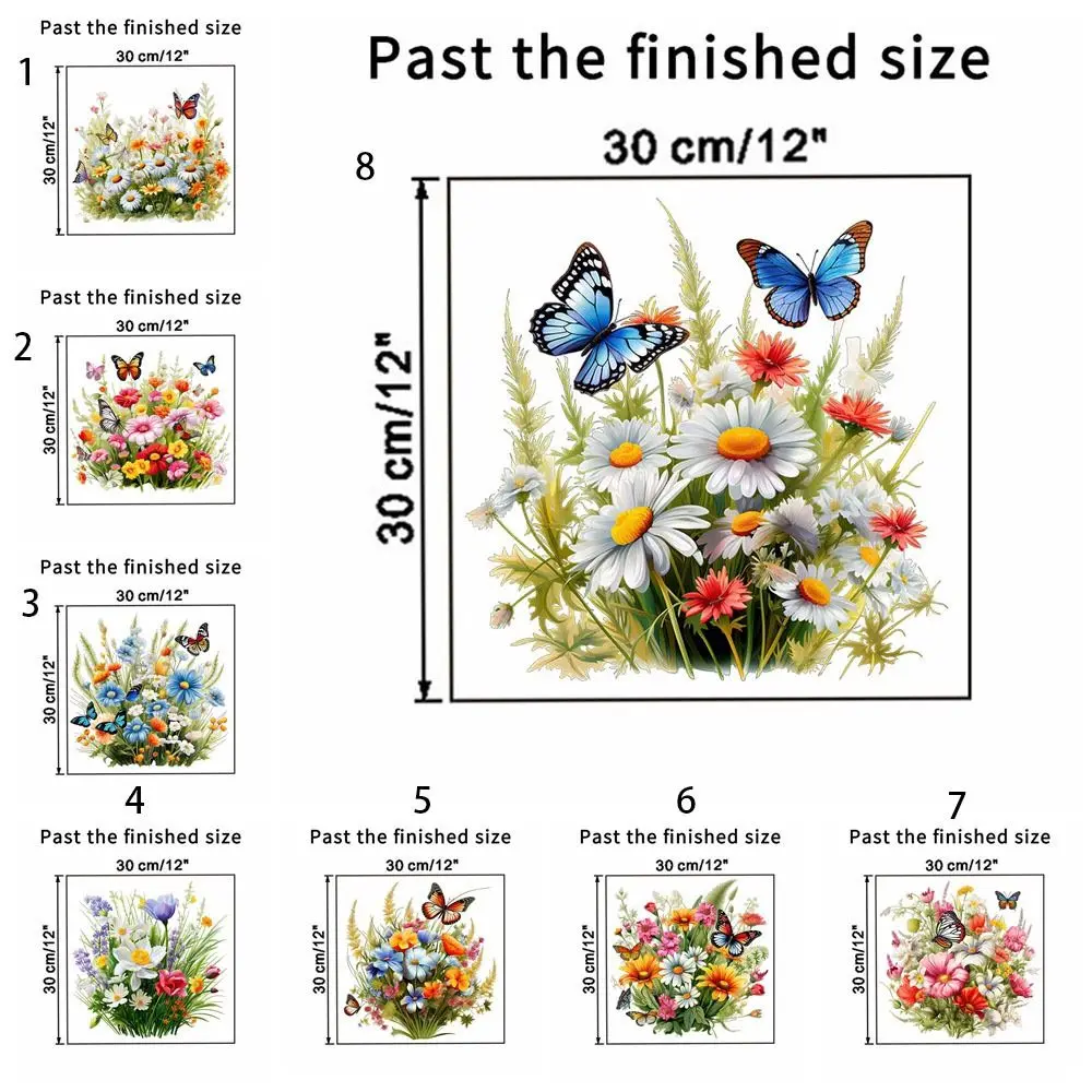 Mildew-proof Butterfly Flower Toilet Stickers Easy to Paste DIY Butterfly Flower Removable Stickers Self-Adhesive 3D