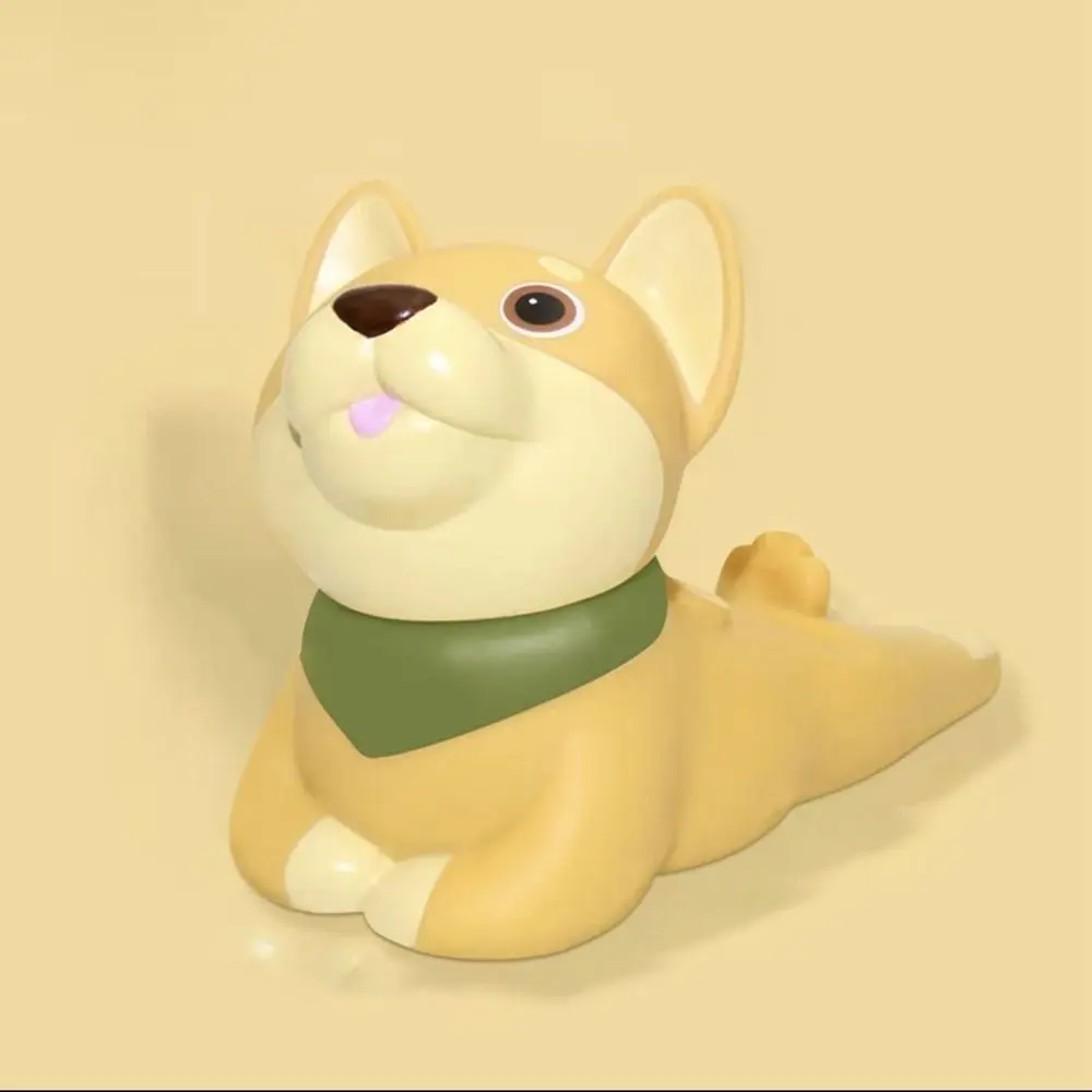 Portable Dog Shape Animal Phone Stand Cartoon Vinyl Lazy Phone Holder Cute Dog Decor Holder Office