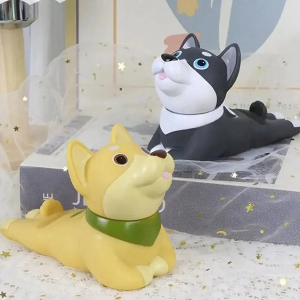 Portable Dog Shape Animal Phone Stand Cartoon Vinyl Lazy Phone Holder Cute Dog Decor Holder Office