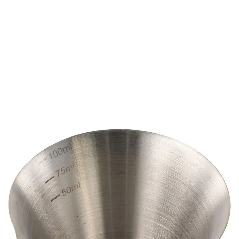 Stainless Steel Espresso Measuring Cup Ergonomic Handle with Scale Coffee Measuring Jug V-Shaped Spout 100ml Espresso Shot Pot
