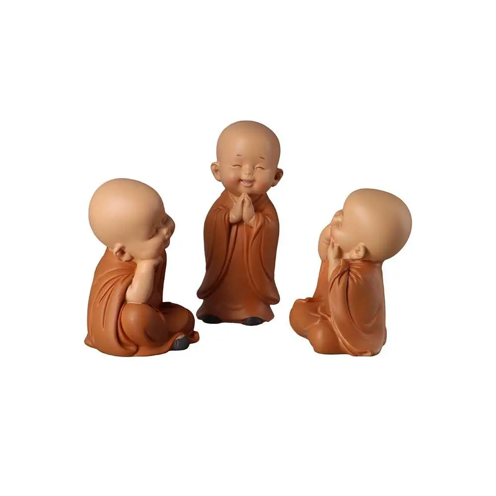 Decoration Car Ornament Desk Miniatures Religion Buddha Buddha Monk Statue Little Monk Figurine Small Monk Status Monk Ornament