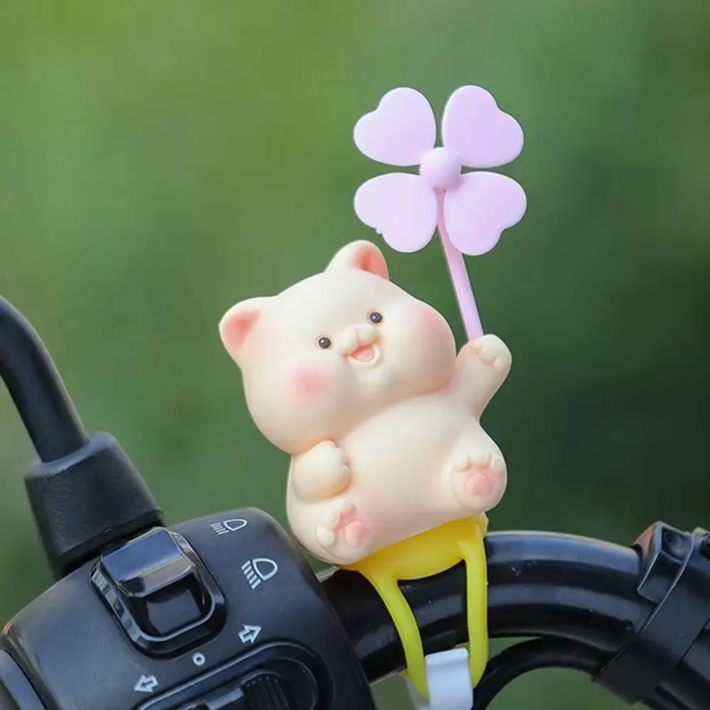 With Straps Animal Windmill Car Ornaments Cute Cartoon Windmill Deer Motorcycle Ornament Mini Animal Windmill Baby Stroller