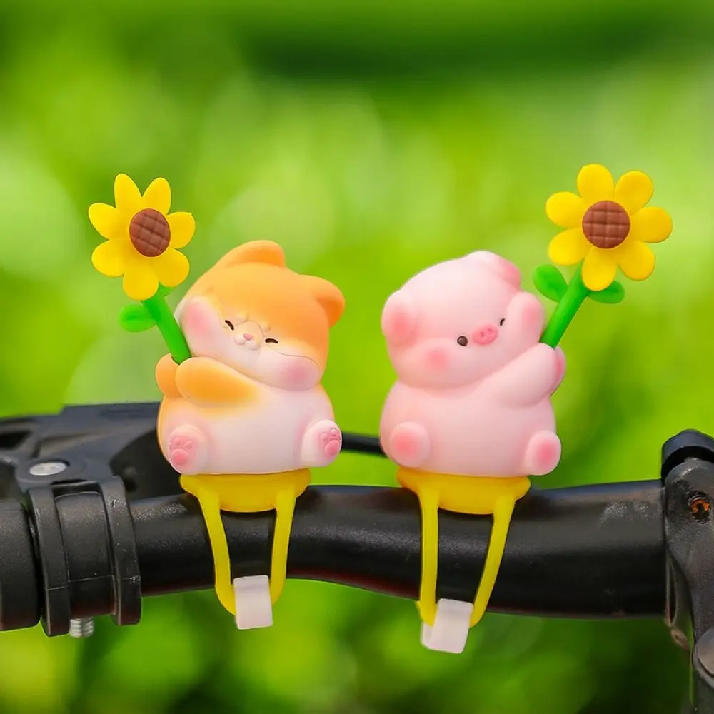 With Straps Animal Windmill Car Ornaments Cute Cartoon Windmill Deer Motorcycle Ornament Mini Animal Windmill Baby Stroller