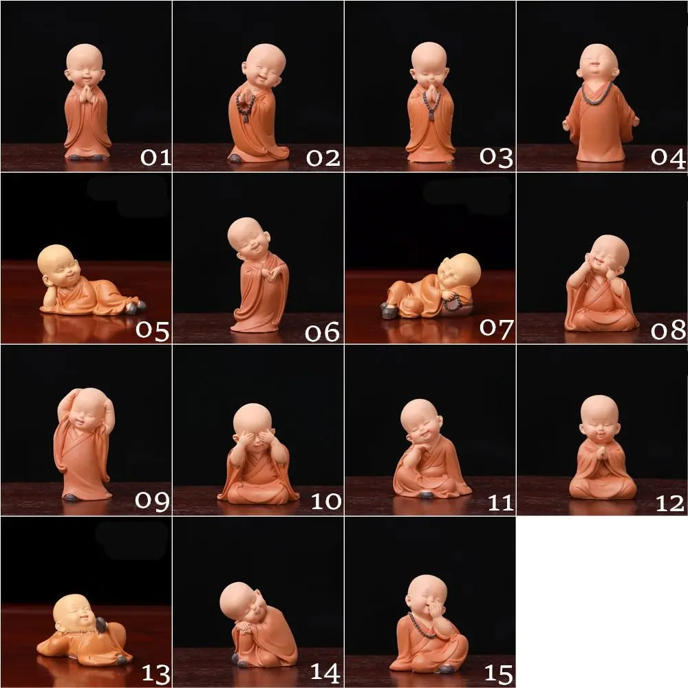 Decoration Car Ornament Desk Miniatures Religion Buddha Buddha Monk Statue Little Monk Figurine Small Monk Status Monk Ornament