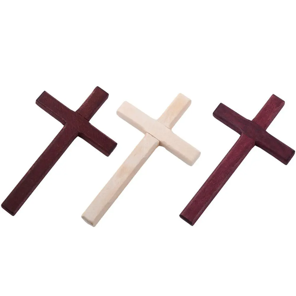 Hanging Wooden Crucifix Home Decoration Jesus Christian Christian Decor Cross Pendant Ornaments