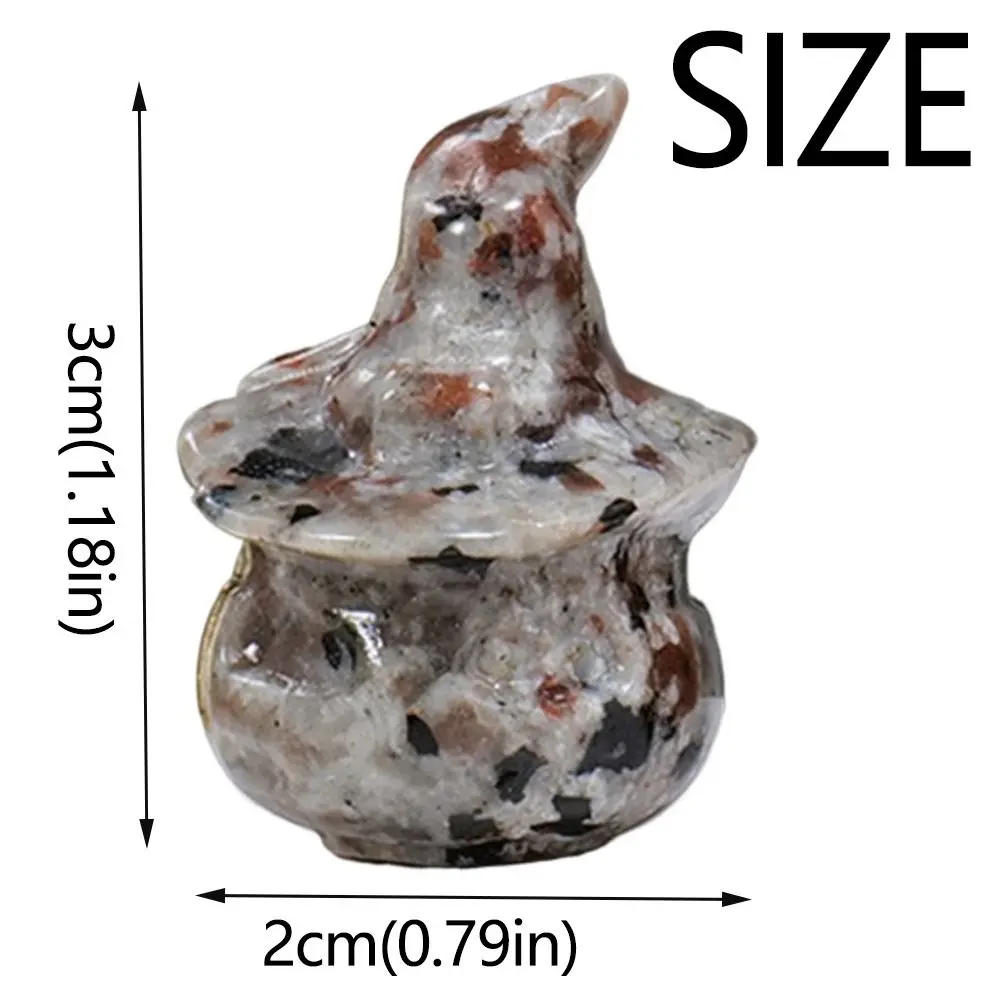 Creative Crystal Pumpkin Figurine Pumpkin Shaped Multicolored Mini Pumpkin Statue Manual Sculpture Crystal Ornament