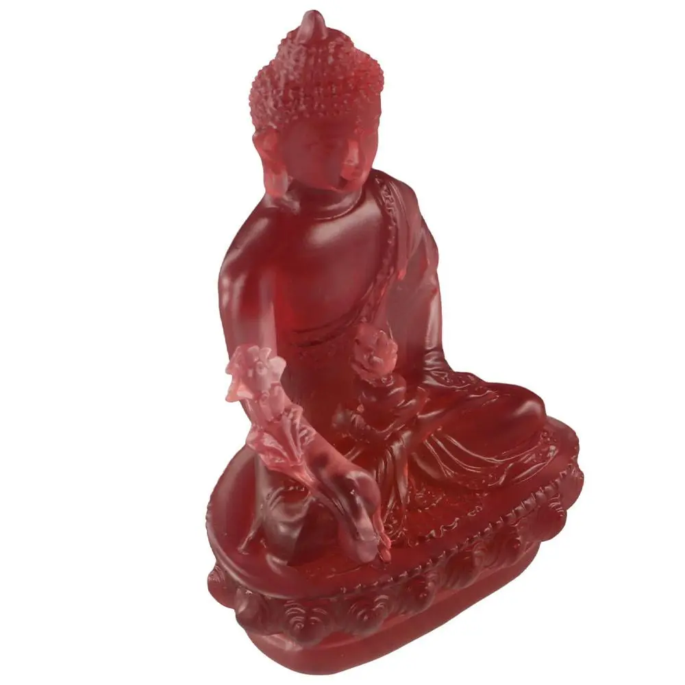 Thai-style Medicine Buddha Statue Resin Craft Zen Ornaments Resin Buddha Crafts Handmade Pharmacist Buddhist Sculpture Temple