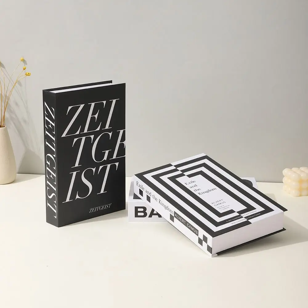 Multiple Styles Paper Craft Graphic Simulated Books Artistic Nordic Style Fake Books Luxury Book Model Coffee Shop