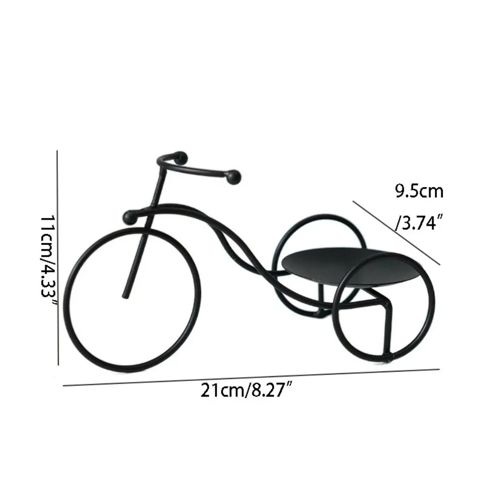 Fashion Handmade Tricycle Display Holder Modern Stable Tricycle Aromatherapy Rack Iron Candlestick Stand Living Room