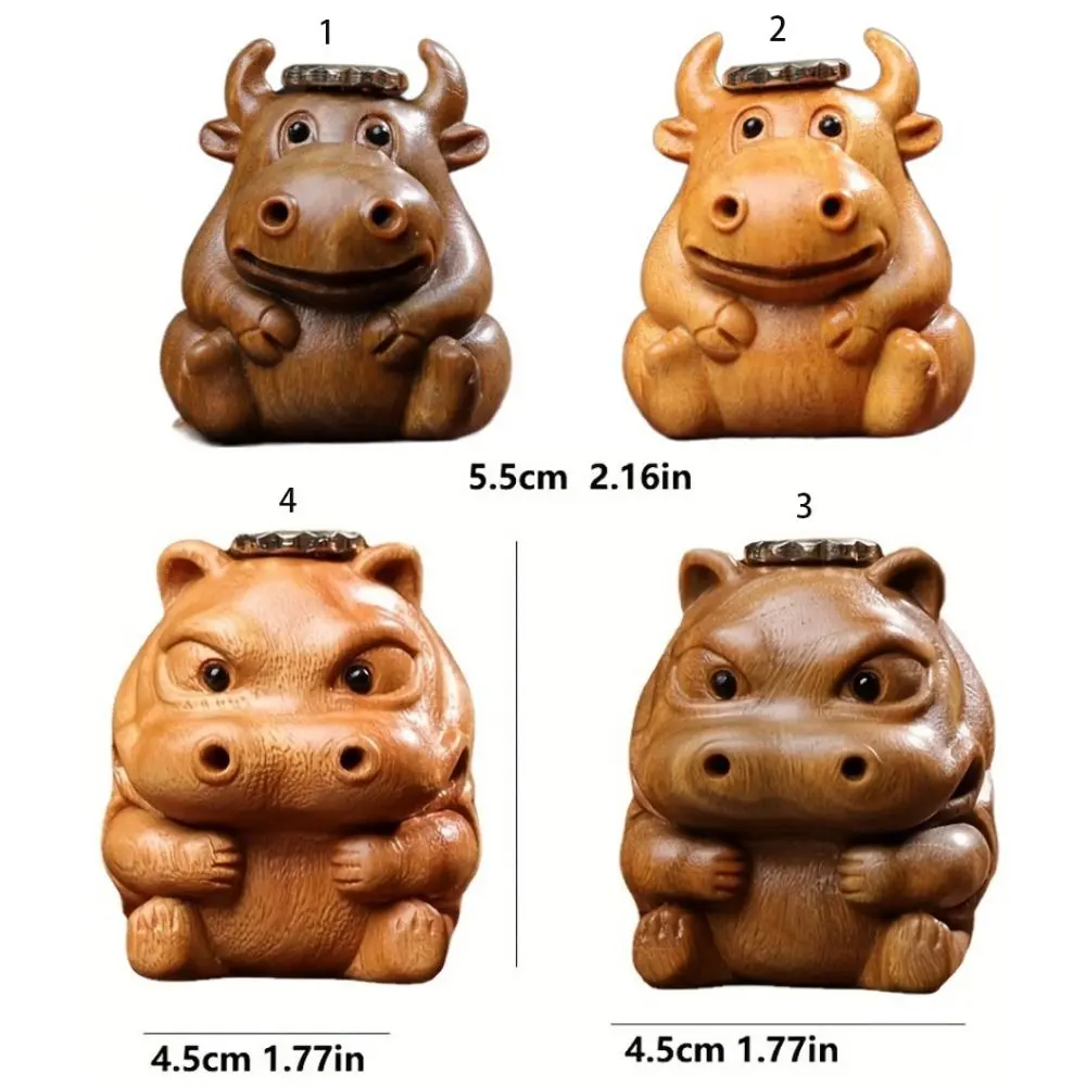 Fragrant Animal Inverted Incense Tray Cartoon Cute Hippo Backflow Incense Holder Natural Green Sandalwood Incense Holder