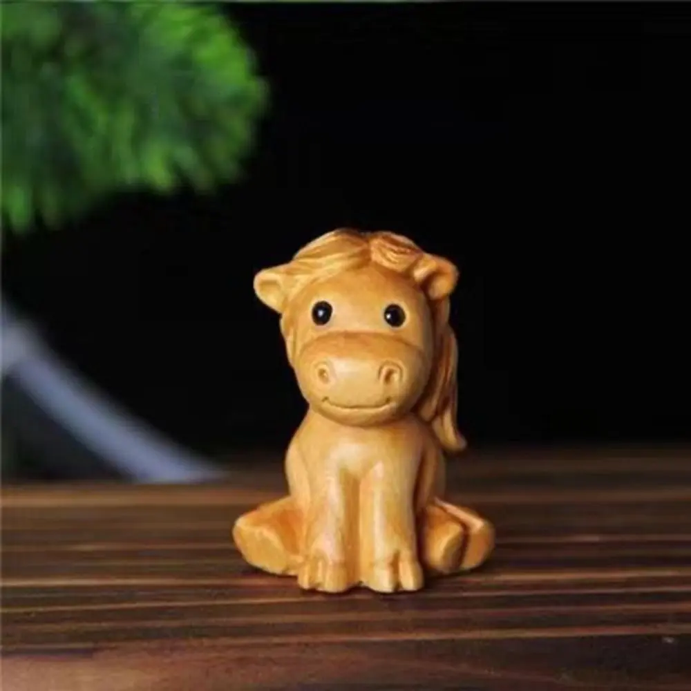 Twelve Zodiac Wood Carving Twelve Zodiac Wooden Zodiac Cute Wood Carving Miniature Ornaments Mini Wood Carving Small Animal