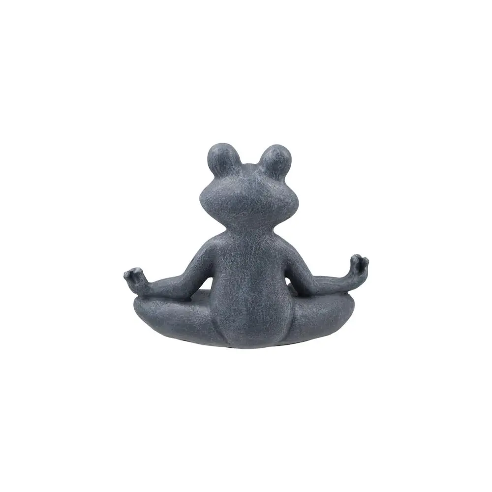 Simulation Frog Ornaments Chinese Style Frog Garden Statue Good Luck Rural Frog Figurine Resin Craft Resin Yoga Frog Outdoor
