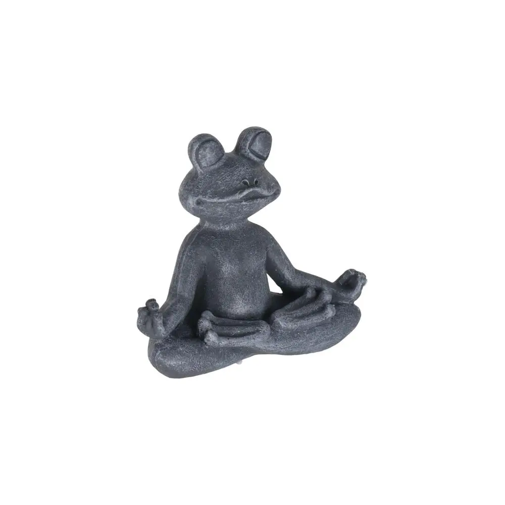 Simulation Frog Ornaments Chinese Style Frog Garden Statue Good Luck Rural Frog Figurine Resin Craft Resin Yoga Frog Outdoor