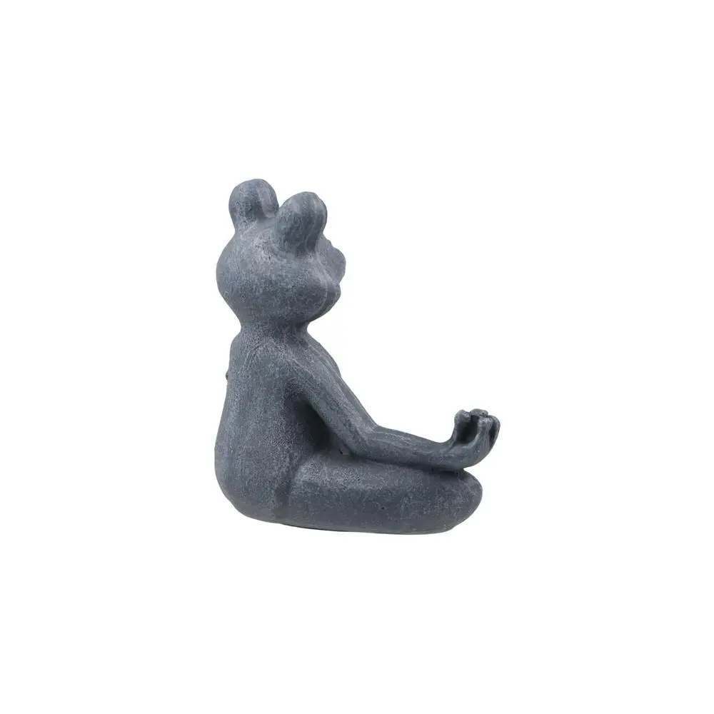 Simulation Frog Ornaments Chinese Style Frog Garden Statue Good Luck Rural Frog Figurine Resin Craft Resin Yoga Frog Outdoor